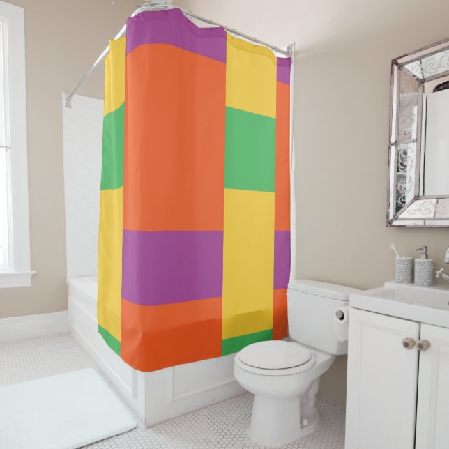 Cortina De Ducha Bloques de color (In situ)