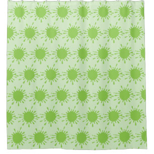 Cortina De Ducha Bloques de pintura verde
