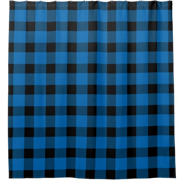 Cortina De Ducha Blue Buffalo Country Lumberjack Plaid (Anverso)