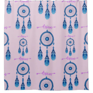 Cortina de ducha Blue Dream Catcher