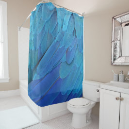 Cortina De Ducha Blue feathers