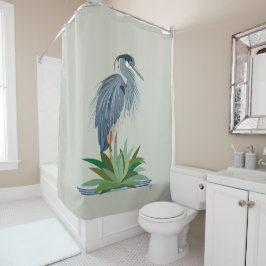 Cortina de ducha Blue Heron