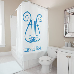 Cortina De Ducha Blue Lyre