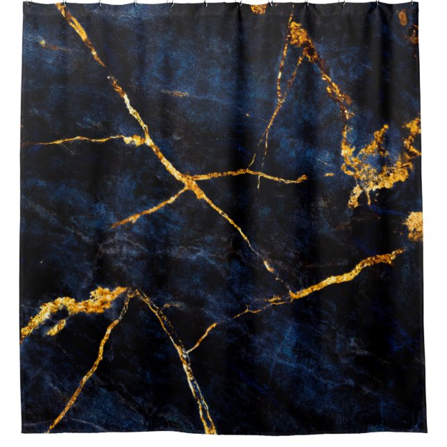 Cortina De Ducha Blue marble texture background, Italian marble sla (Anverso)