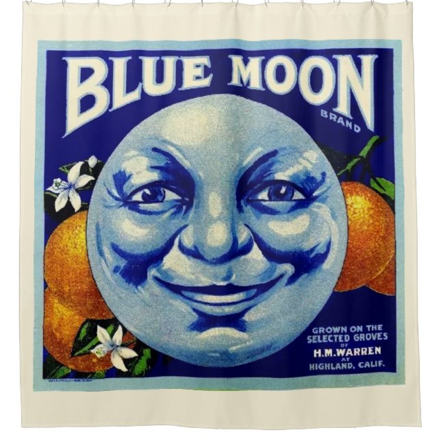 Cortina de ducha Blue Moon (Anverso)
