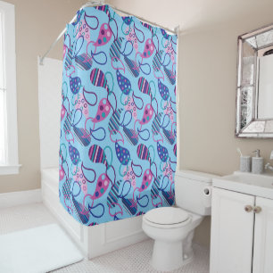 Cortina De Ducha Blue Paisley