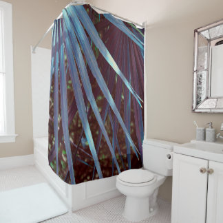 Cortina De Ducha Blue Palmetto Dream
