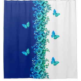 Cortina De Ducha Blue Petal Symphony Shower Curtain