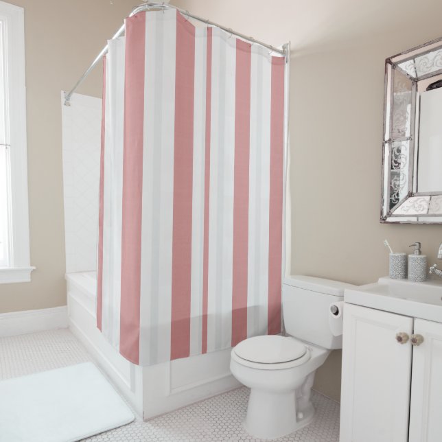 Cortina De Ducha Blush Nordic Stripe  (In situ)