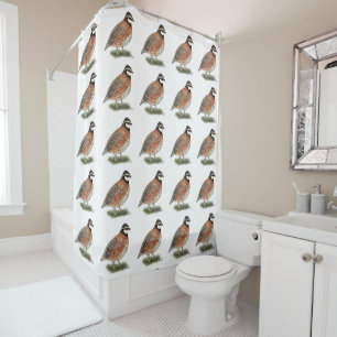 Cortina De Ducha Bobwhite Quail Rooster