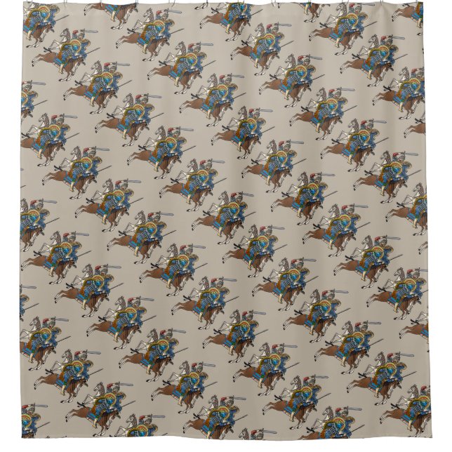 Cortina De Ducha Bogatyr ruso medieval (Anverso)