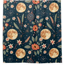 Cortina de ducha Boho