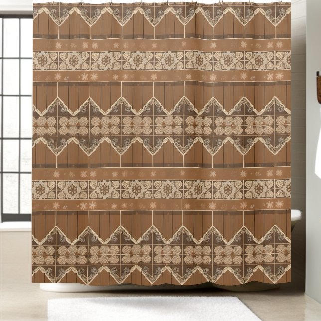 Cortina De Ducha Boho Farmhouse Shower Curanda Estilo 1 (Subido por el creador)