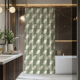 Cortina De Ducha Boho Floral Curtain Retro Pastel Cozy Vibes