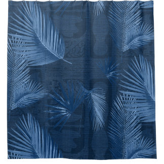 Cortina de ducha boho tropical