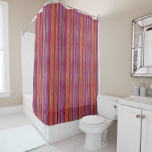 Boho Vintage Rojo Violeta Rayas -