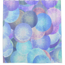 Cortina De Ducha Bolas de disco en colores arcoiris pastel - óptica