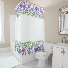 Cortina De Ducha Bonito diseño artesanal de Lavanda