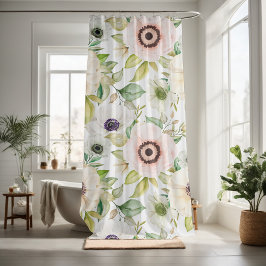 Cortina De Ducha Bonito floral decorativo llamativo