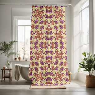 Cortina De Ducha Bonito floral decorativo llamativo