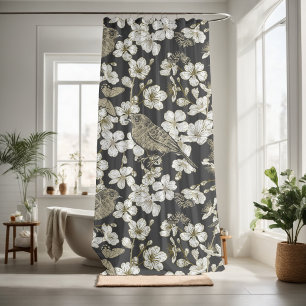 Cortina De Ducha Bonito floral decorativo llamativo  
