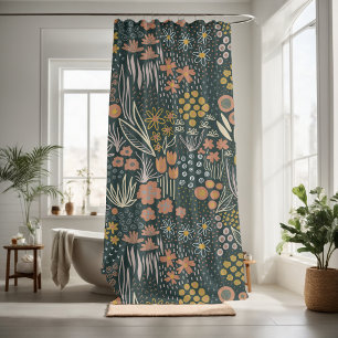Cortina De Ducha Bonito floral decorativo llamativo