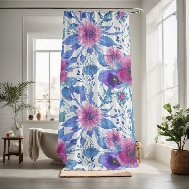 Cortina De Ducha Bonito floreciente decorativo llamativo (Subido por el creador)