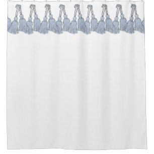 CORTINA DE DUCHA BORLAS ELEGANTES DEL AZUL DE LA SERENIDAD DE LA