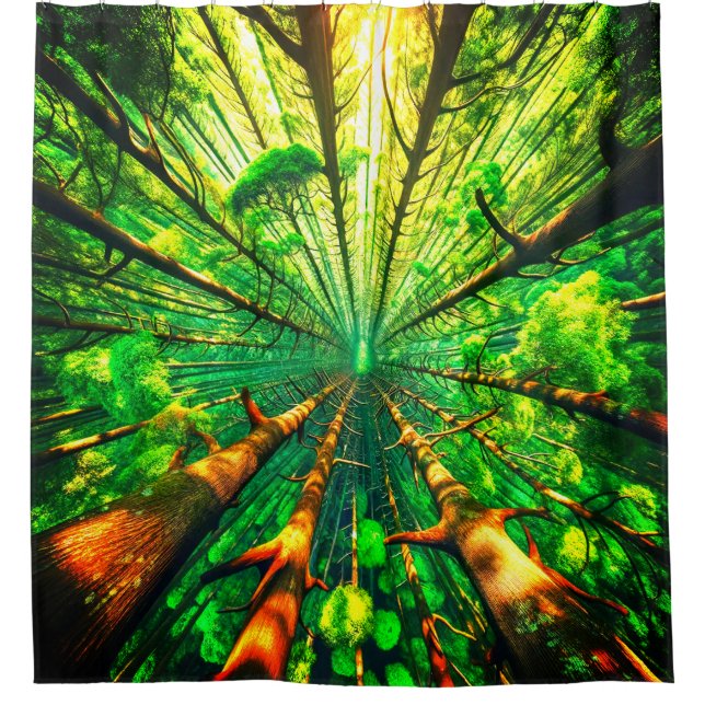 Cortina De Ducha Bosque (Anverso)