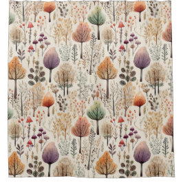 Cortina De Ducha Bosque acuático de Woodland