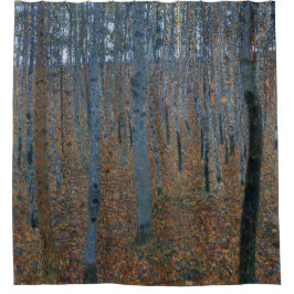 Cortina De Ducha Bosque de abedules Klimt I Paisaje forestal Arte