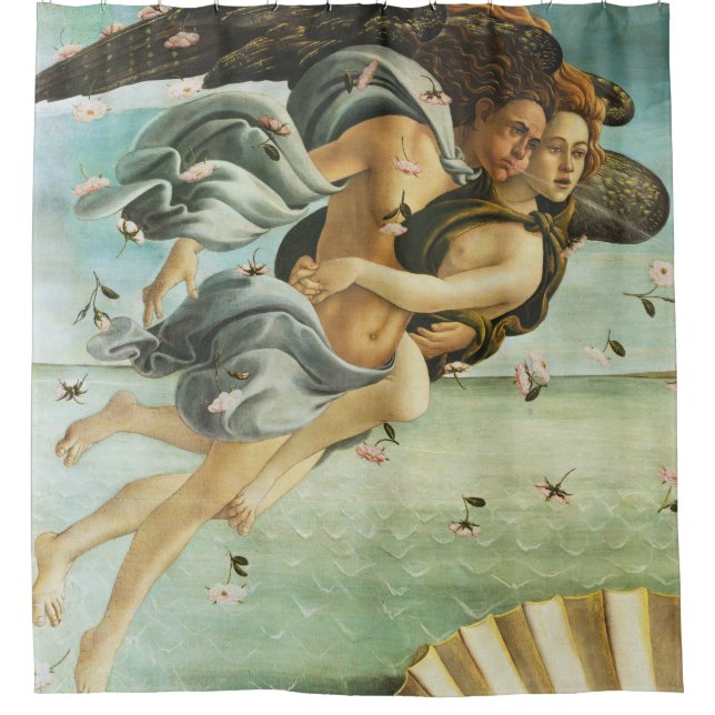 Cortina De Ducha Botticelli "El nacimiento de Venus - Zephyr & Chlo (Anverso)