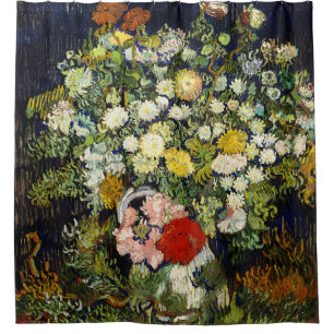 Cortina De Ducha Bouquet de flores en una bolsa de Vincent Van Gogh
