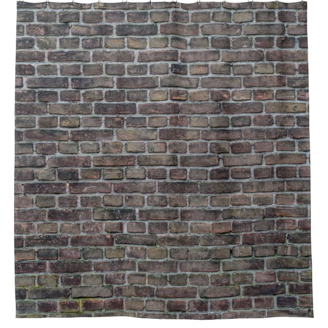 Cortina De Ducha Brick wall old dark brick wall (Anverso)