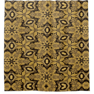 Cortina de ducha Brown and Gold Kaleidoscope 2593