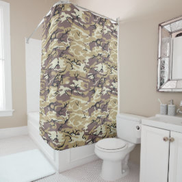 Cortina De Ducha Brown Camo