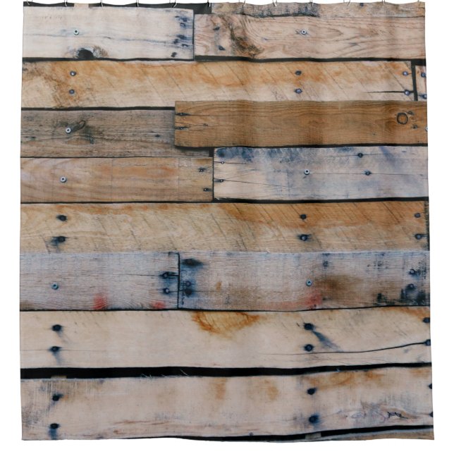 Cortina De Ducha Brown wooden wall (Anverso)