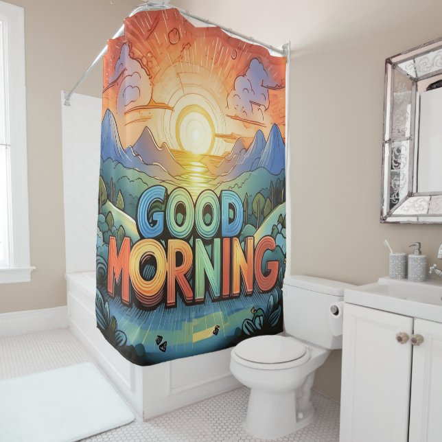 Cortina De Ducha Buenos días radiante (In situ)