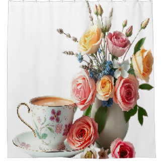 Cortina De Ducha Buenos días té