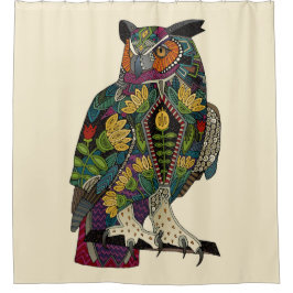 Cortina De Ducha búho sabio