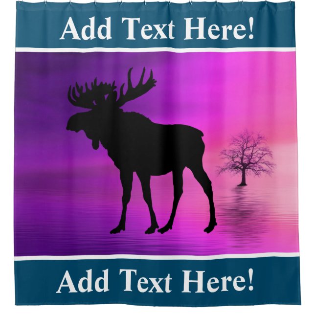 Cortina de ducha bull Moose Silhouette (Anverso)