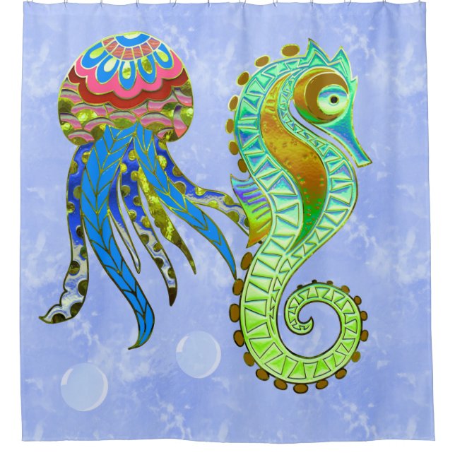 Cortina De Ducha Burbujas (Anverso)