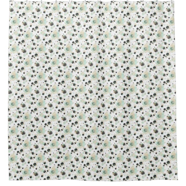 Cortina De Ducha Burbujas Elegante Patrón moderno (Anverso)
