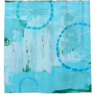 Cortina de ducha "burbujas lunares"