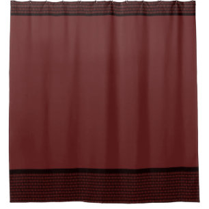 Cortina De Ducha Burgandy Elegant Basket Weave