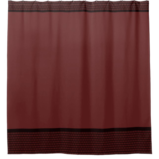 Cortina De Ducha Burgandy Elegant Basket Weave (Anverso)