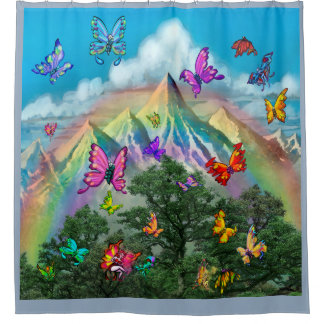 Cortina de ducha Butterflies