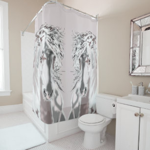 Cortina De Ducha Caballo blanco -
