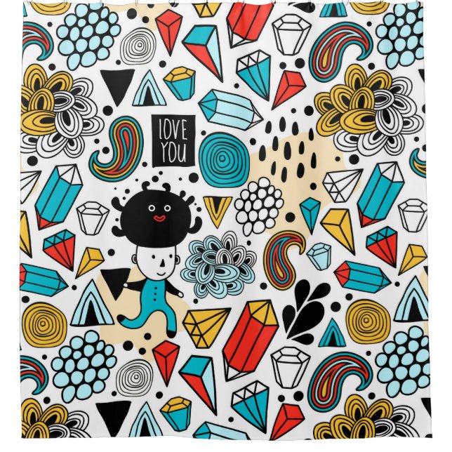 Cortina De Ducha Cabeza loca (Anverso)