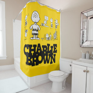 Cortina De Ducha Cacahuetes   Siempre Charlie Brown